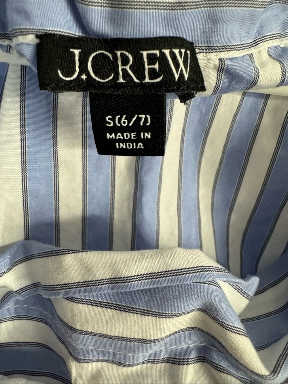 J. Crew blue white